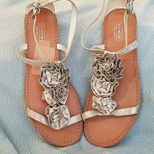 Coach flat sandals